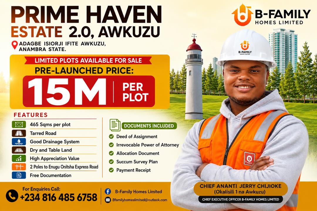 TEN PLOTS OF LAND - For Sale in ADAGBE ISIORJI IFITE AWKUZU, Anambra